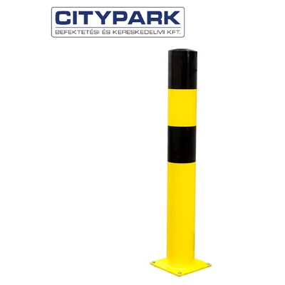 Ütközésvédő terelőoszlop talplemezes 152x3,2 mm