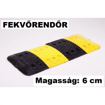 Fekvőrendőr 6 cm magas