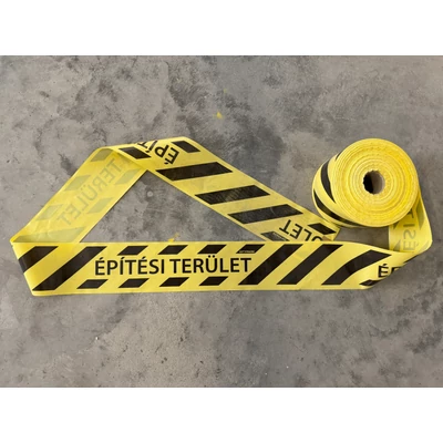 Korlátszalag "ÉPÍTÉSI TERÜLET" (500 m)